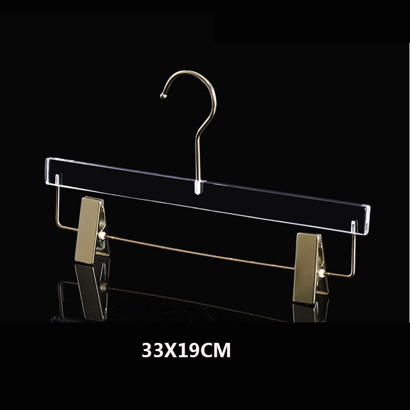 Brand 10pcs Acrylic Hanger Clear Suit Hanger Wardrobe Organizer Shirt Coat Clothes Rack Crystal Adult Pants Rack Store Display
