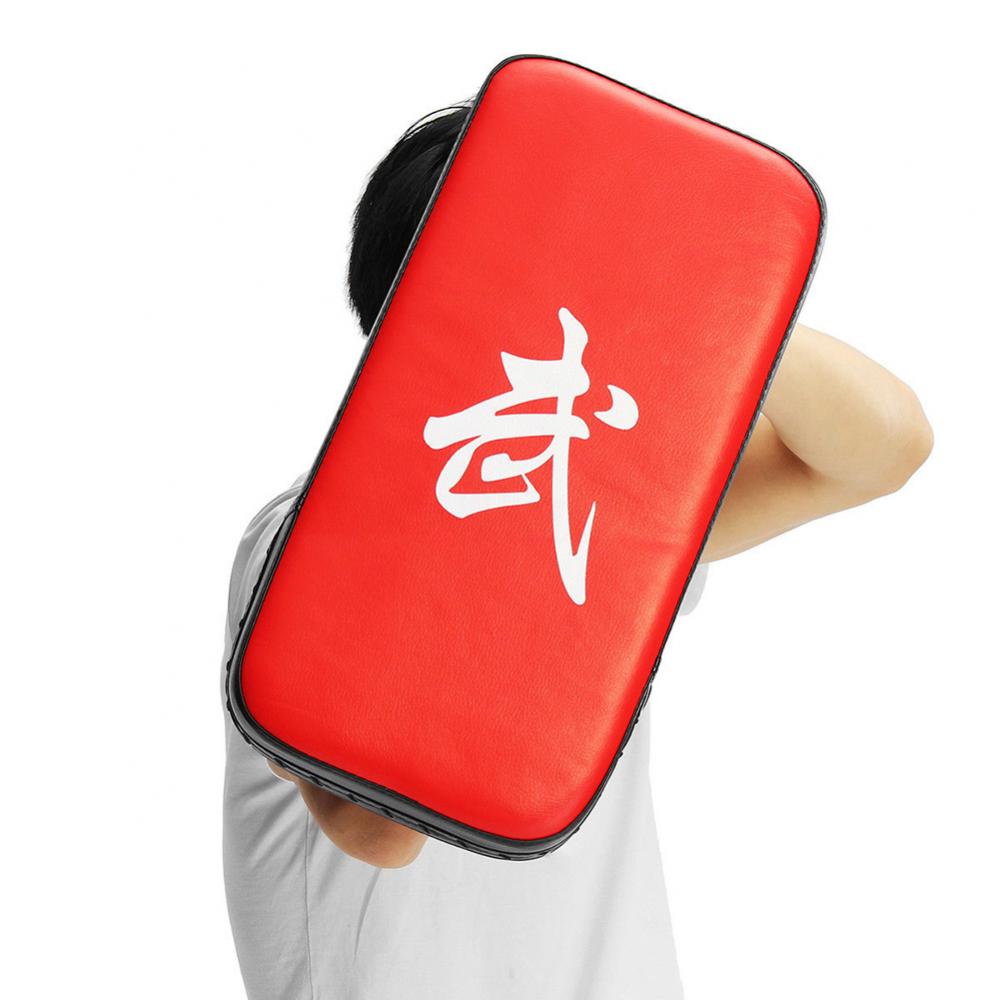 Faux Leather MMA Muay Thai Kick Boxing Training Punch Pad Hand Focus Target