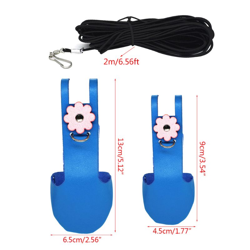 Bird Parrot Velvet Leather Diaper with Leash Harness Rope Cockatiel Pigeons Flight Suit Clothes Feces Pocket Pet Supply