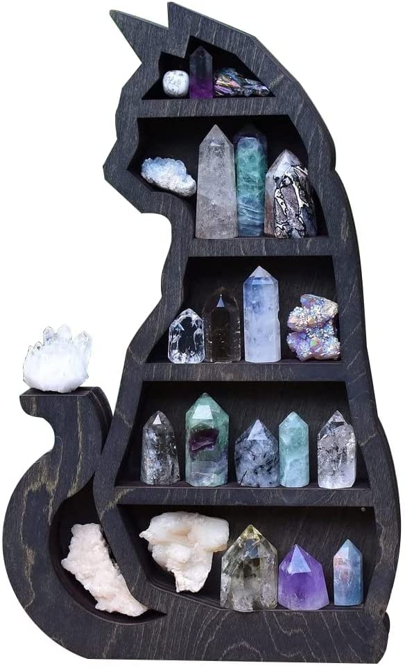 Étagère murale en cristal pour décoration de bibelots