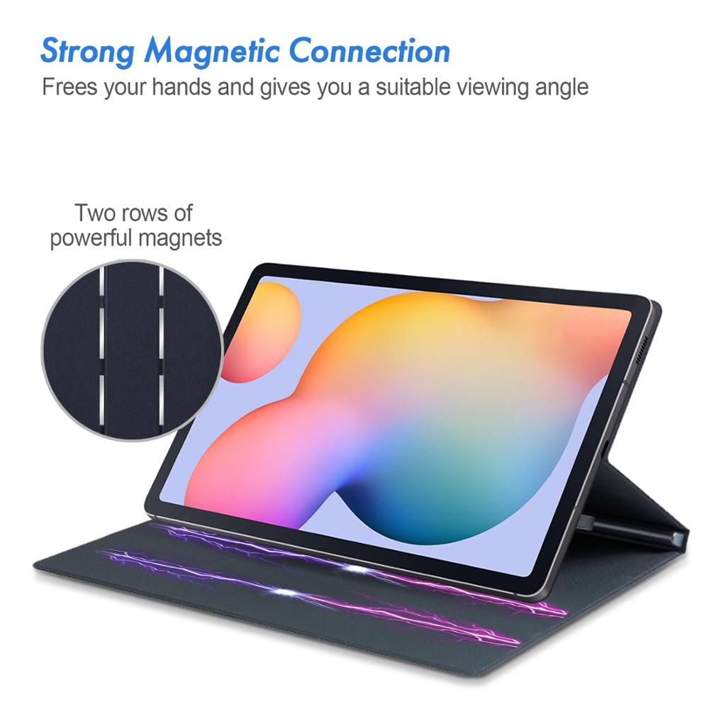 Kotelo samsung galaxy tab  s6 lite -kotelolle, kynäpidikkeellä galaxy tab  s6 lite 10.4 tuuman sm -p610 sm-p615 sm-p617 -kotelo