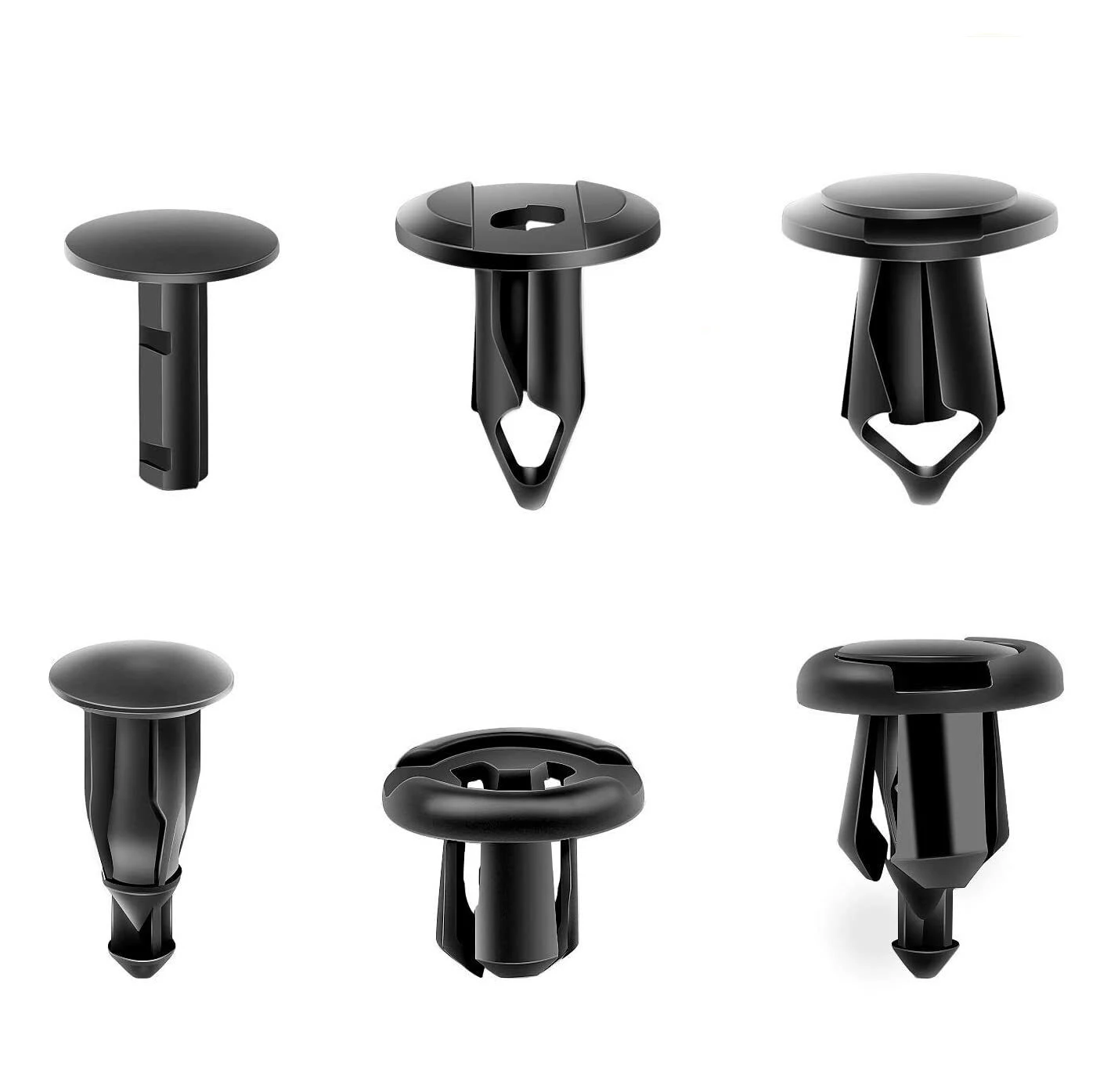 Car Fastener Clip Mixed Kit Plastic Push Fixed Pin Threaded Rivet Clips for Car Door Trim Body Bumper Panel Auto Repair Parts