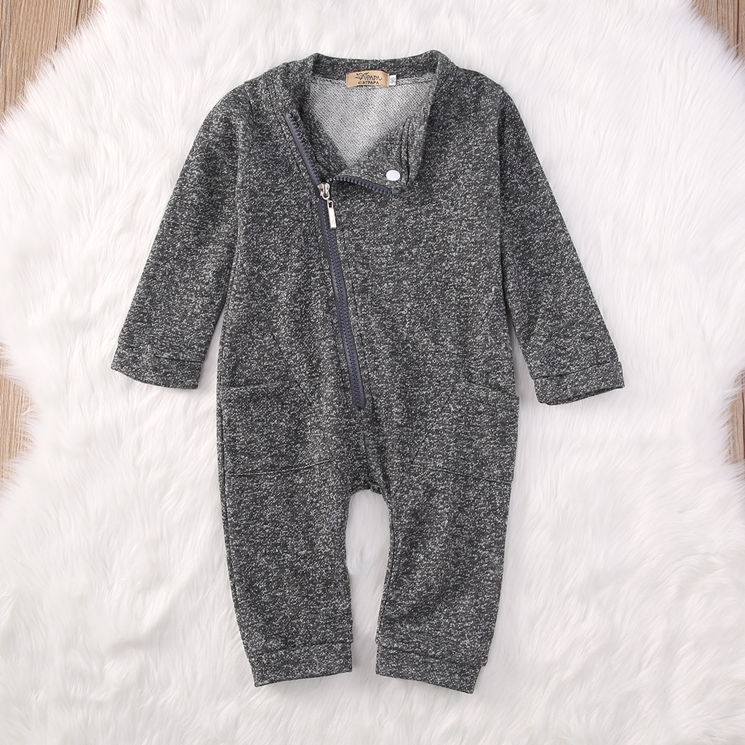 Infant Baby Boy Girl Long Jumpsuit Romper Winter Warm Long Sleeve Cotton Clothes Outfit