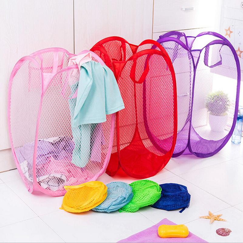 Panier à linge pliable, maille facile à ouvrir, pour dortoir d&#39;université