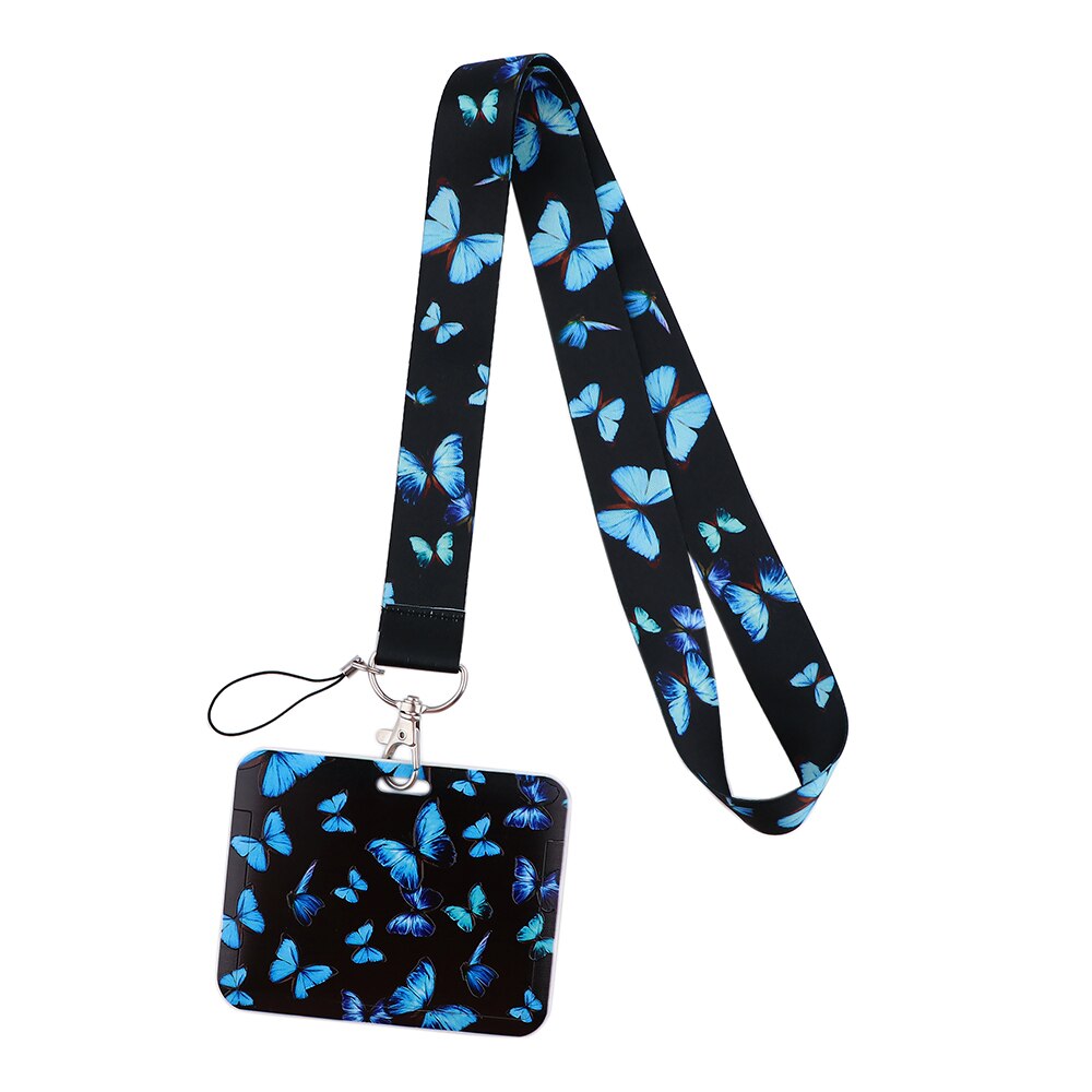 DB144 Homegaga Vlinder Nekkoord Lanyards Id Badge Kaarthouder Sleutelhanger Mobiele Telefoon Strap Lint Singels Ketting: 5