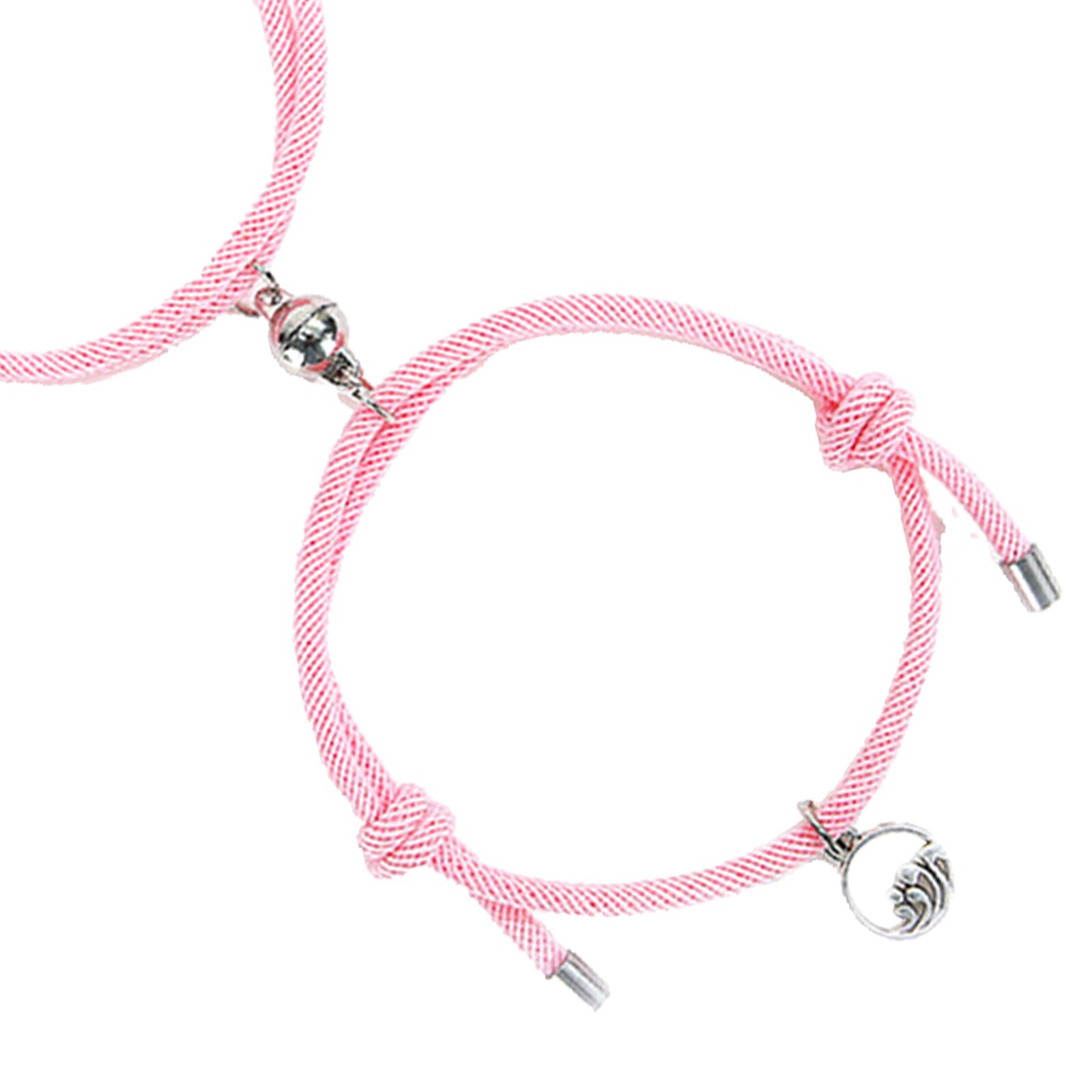 Liebhaber Passenden Armbinde Geflochtene Magnetische Abstand Armbinde Rosa