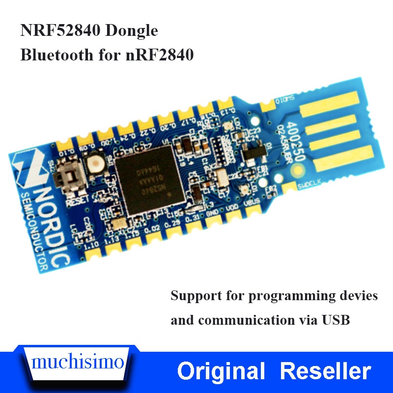 NRF52840 Dongle Nordic USB Dongle voor Eval Bluetooth Grab Tool Module Ondersteuning voor programmering devies en communicatie via USB