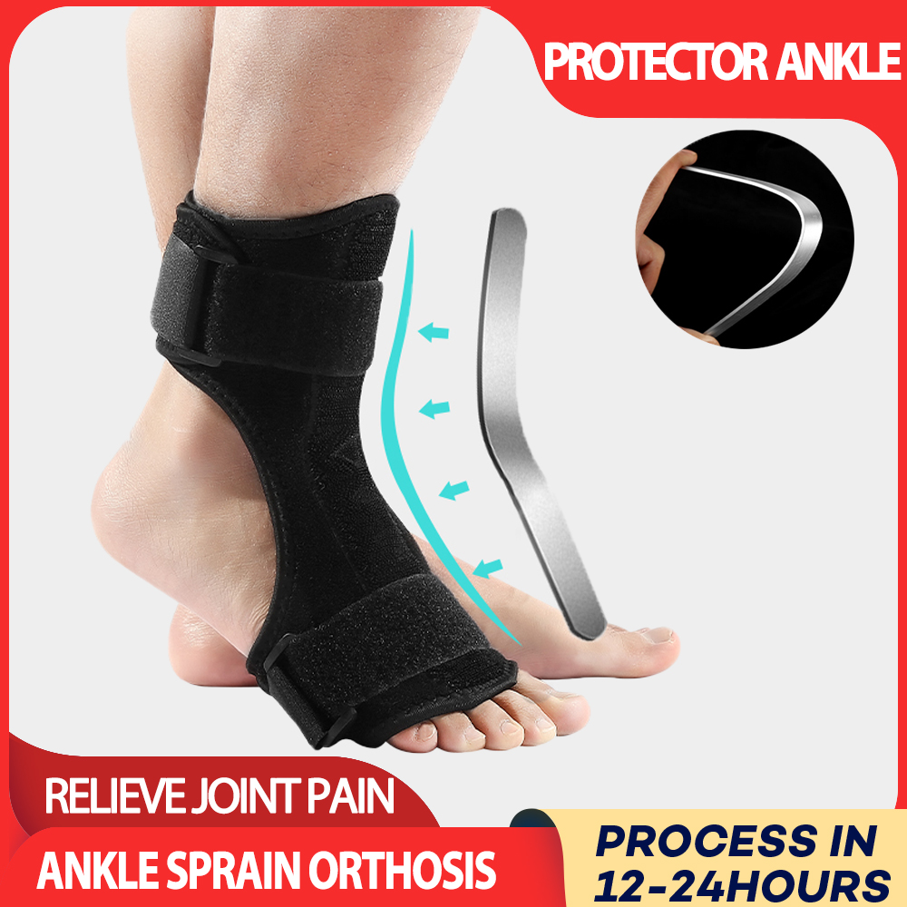 Justerbart fotskydd skydd ankel stödrem stag ankel vricka ortos stabilisator plantar fasciitis aluminium stöd