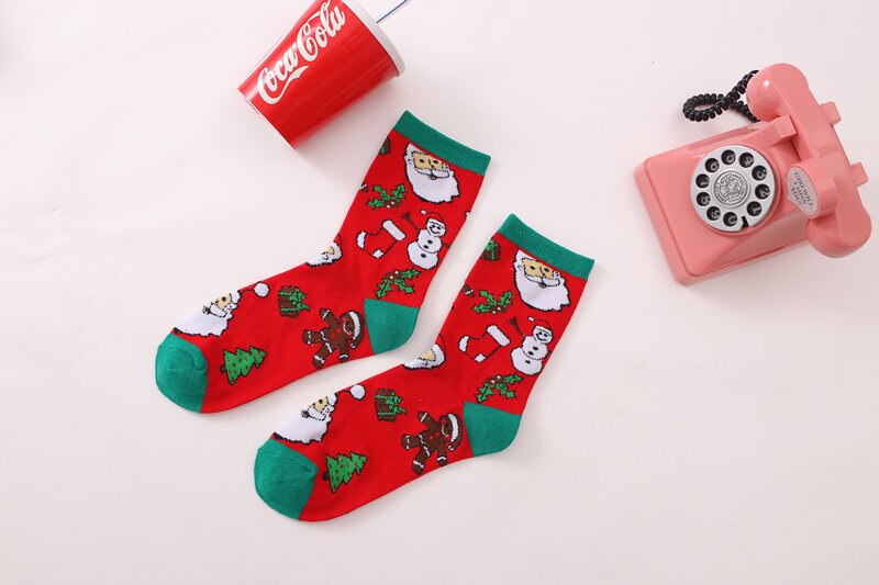 Christmas Socks For Children Elderly Elk Snowman Cotton Stocking Year Socks Christmas Decoration Boys Girls Christmas: 05