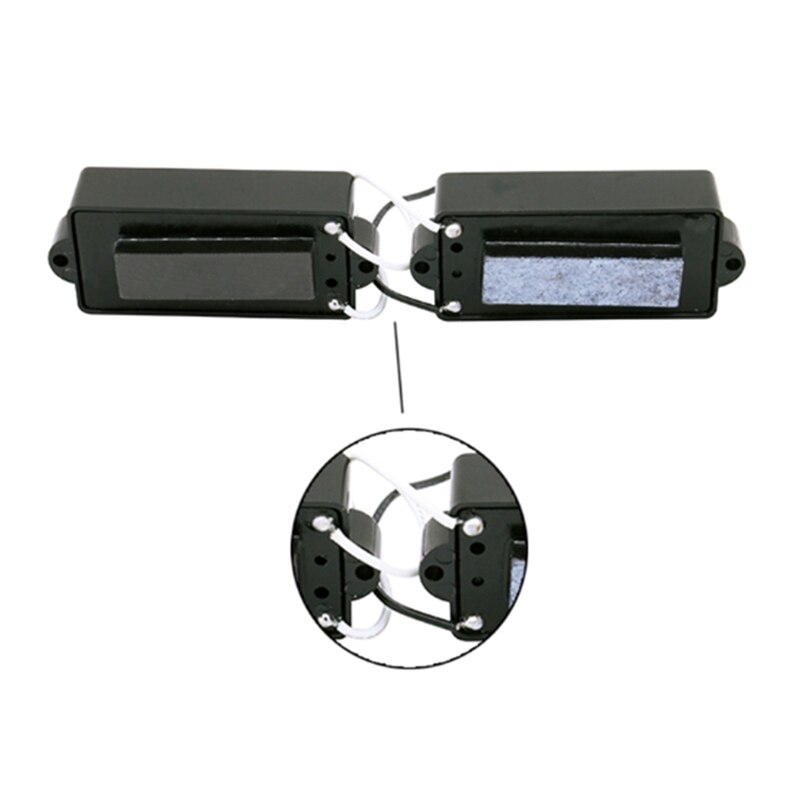 Noiseless Pickup Set for Precision P Bass Bridge Pickup Set Black