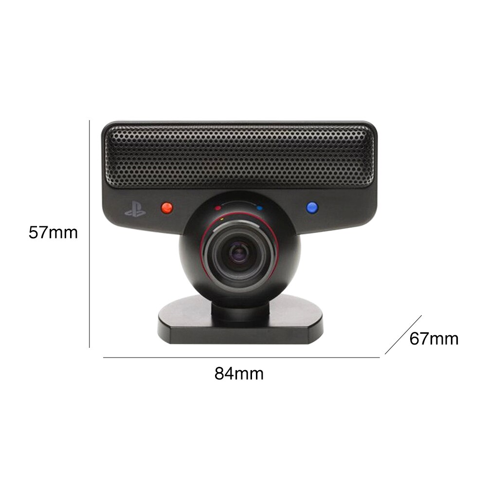 Black Eye Camera Plastic Move Motion Sensor Accessories Portable Voice Commands Gaming With Microphone Zoom Lens