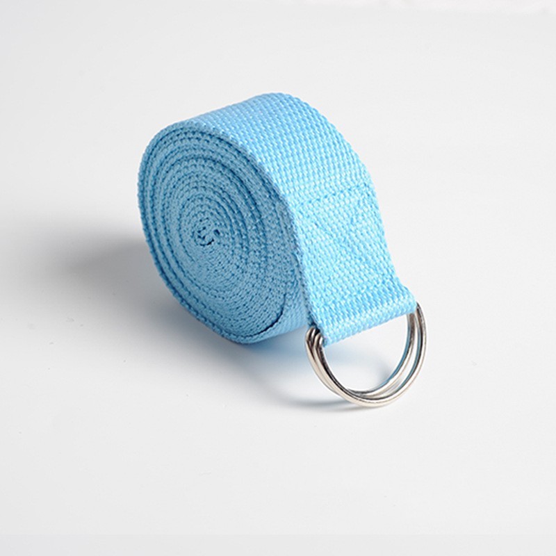 Yoga Stretch Riem Multi-Colors Fitness Gymkoord Voor Yoga Pilates Balletdans Figuur Vorm Been Stretchband Yoga Riem: Blauw