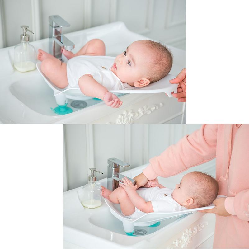 Spedbarn baby ass vaskefat nyfødt kompakt baby badekar beskyttelsesvennlig baby ass vaske badekar
