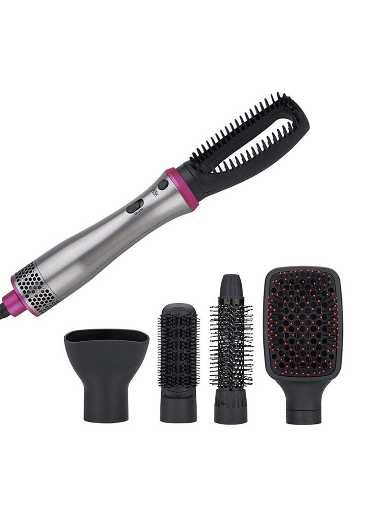 Haar Föhn Pro Custom Blowout 5-In-1 Styling Tool Föhn En Styling Borstel Föhn kam Haar Curling Stijltang: au plug