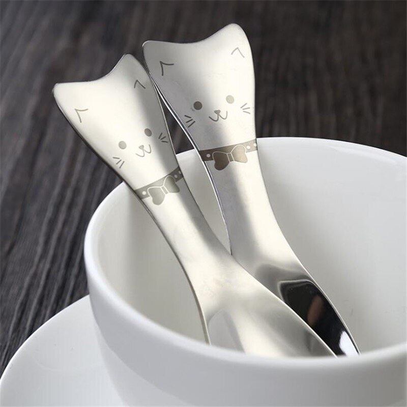 Utensilios para niños, cuchara de postre para niños y bebés, tenedor cuchara de alimentación, vajilla para niños pequeños, cubiertos, utensilios para bebés, vajilla