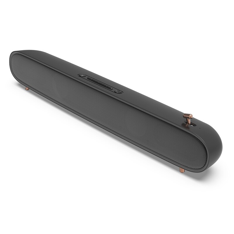 Home Theater Soundbar Voor Tv Computer Fun Schakelaar Draadloze Bluetooth Speaker Surround Stereo Subwoofer Sound Box Aux Tf Boombox: Black