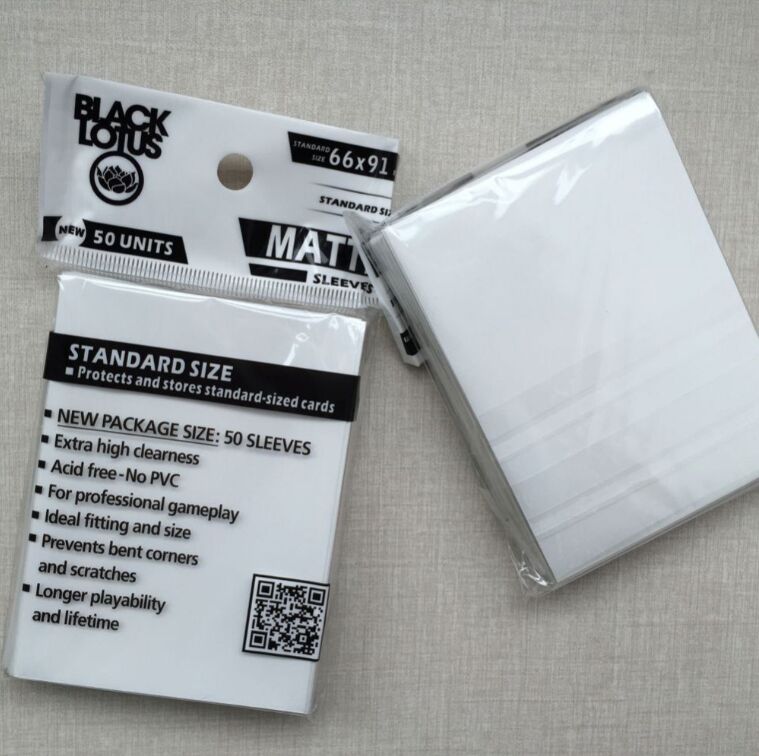 100 PCS/LOT Color Matte Cards Sleeves, mtg cards sleeves ,66x91mm,to protect and manege your cards,15 color can be available: 100 pieces white