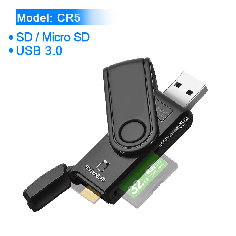 Rocketek USB 3.0 lecteur de carte mémoire multiple OTG Android adaptateur lecteur de carte pour lecteurs Micro SD/TF Microsd ordinateur pc: Rouge