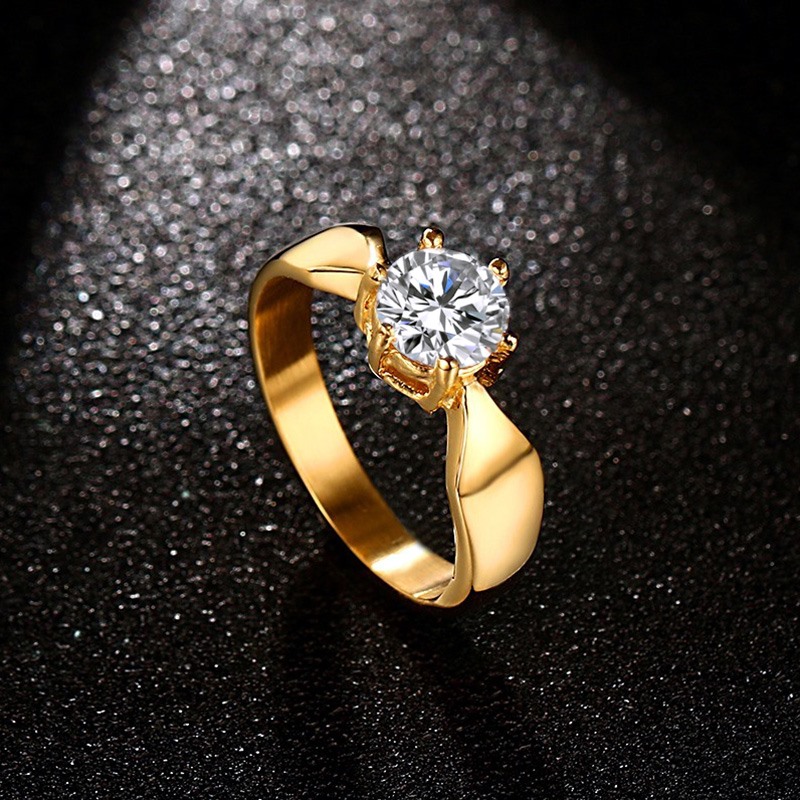Meaeguet Dames Griffenzetting Cz Engagement Rings Wedding Bands Voor Vrouwen Goud Kleur