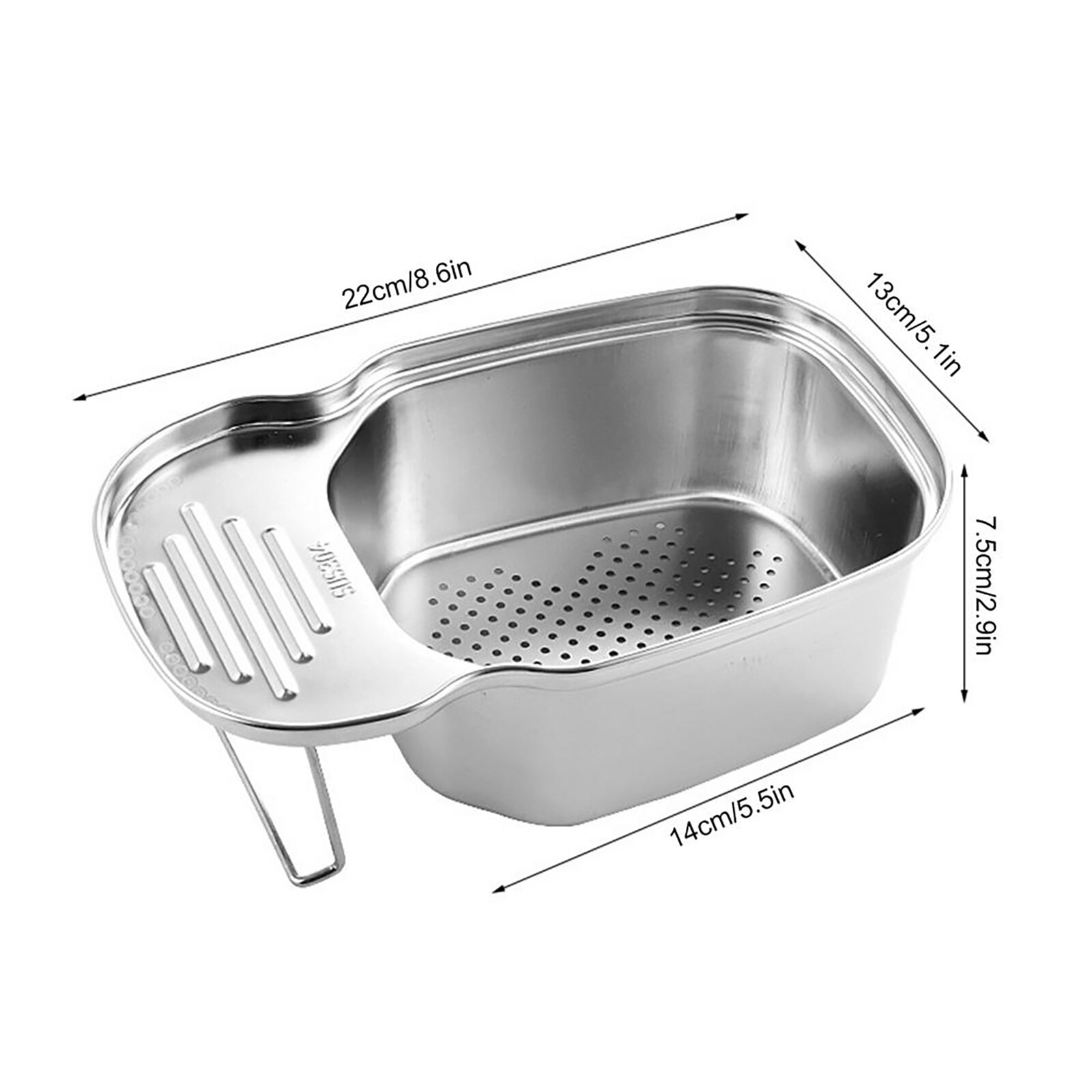 Gootsteen Afvoer Mand Gootsteen Zeef Vergiet Afvoer Mand Multifunctionele Zadel-Vormige Rvs Zeef: Style A