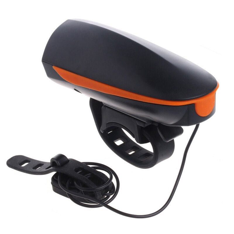 Cykel alarm bell 120 db vattentät två lägen universal för utomhus nattsäkerhet cykling elektronisk cykel ridning ring cykel horn: Orange
