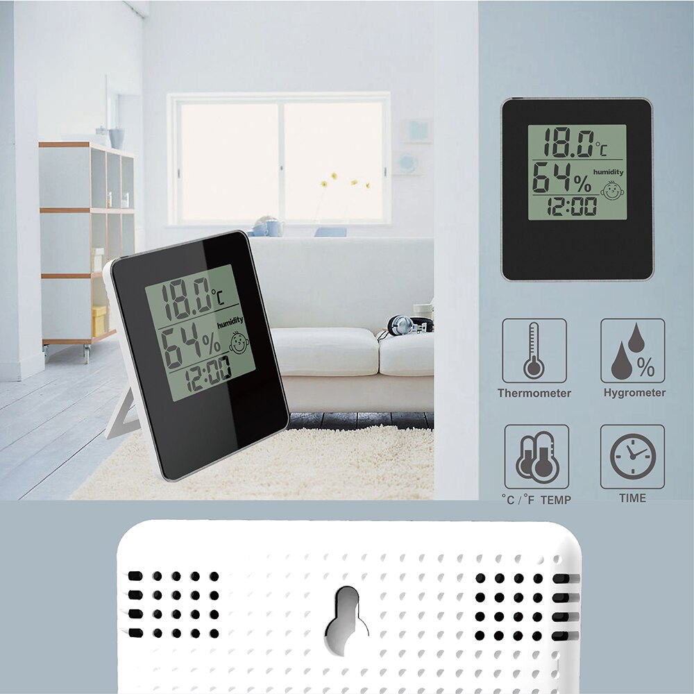 Digital Indoor Thermometer Hygrometer for Home Electronic Temperature Measuring Instrument Humidity Meter battery operated
