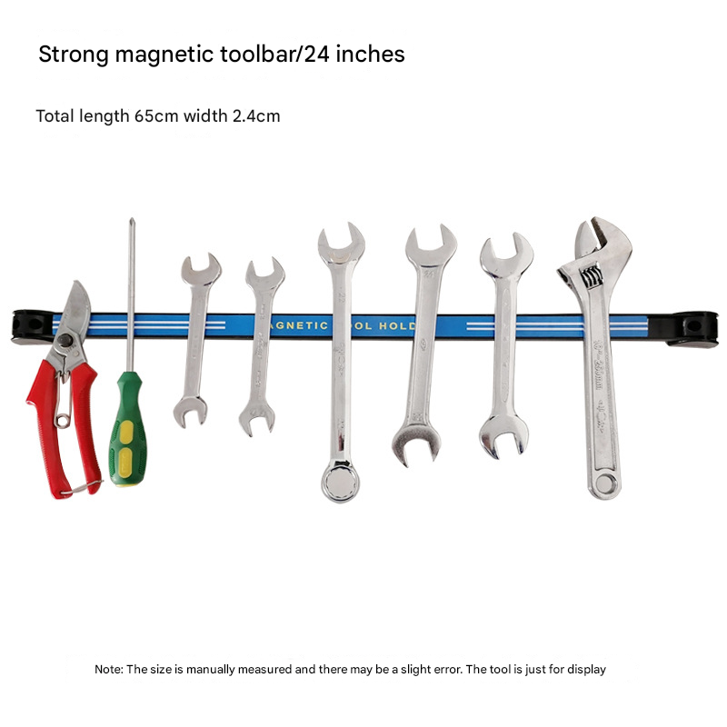8" 12" 18"24" Strong Magnetic Tool Holder Heavy-duty Magnet Tool Bar Strip Rack Workshop Garage Organizer Rack Tool Cabinet: Blue
