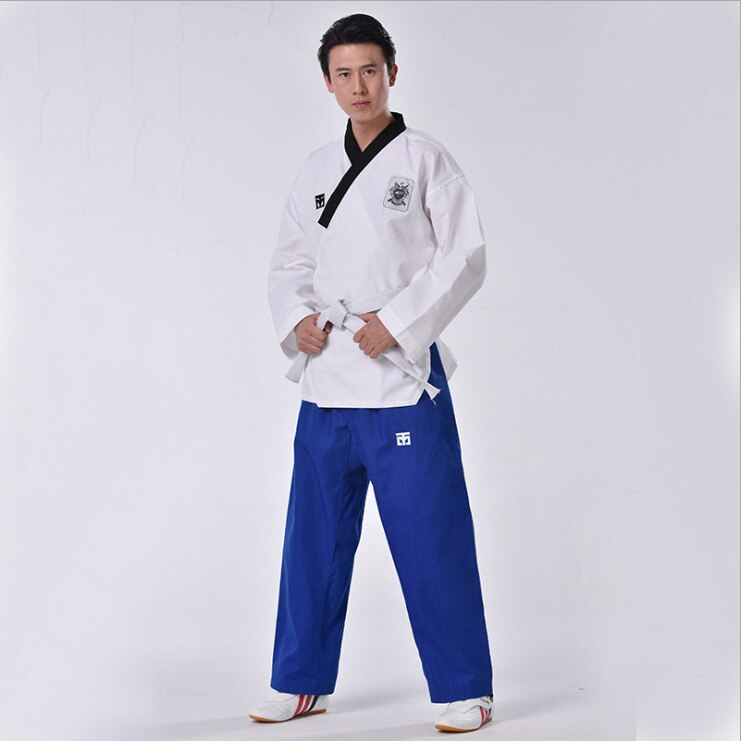 Adult Kung Fu Uniform Traditional Chinese Clothing for Men Boxing Competition WuShu Taekwondo Tai Chi TKD Clothing Top+Pant: Color2 / S
