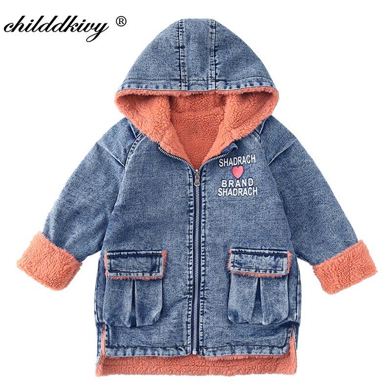 Children Denim jacket boys clothes Autumn Winter Outerwear Halloween Clothes Kids coat for girls 3-10Y