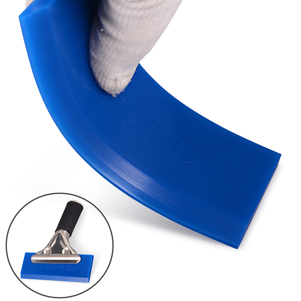 FOSHIO 5 stücke BLUEMAX Gummi Ersatz Klinge für Griff Rakel Vinyl Auto Folie wickeln Fenster Tönung Werkzeug Wasser Wischer Reinigung eis Schaber