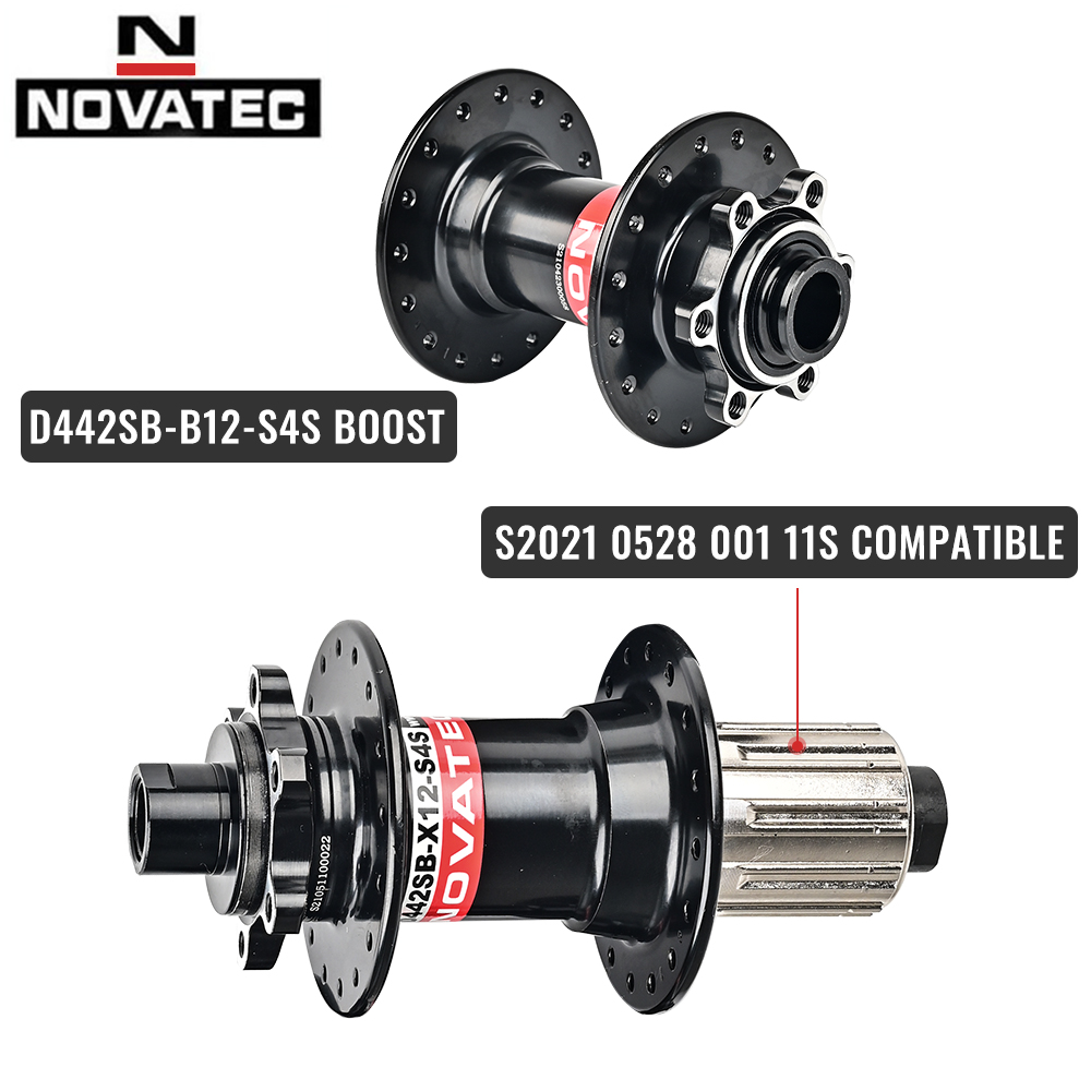 Mozzi MTB Novatec D442 D041 32H BOOST THRU 15/12MM mozzo ruota bicicletta 4 cuscinetti mozzo Mountain Bike per velocità SHIMANO 8/9/10/11/12