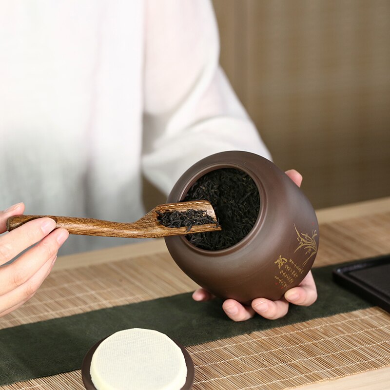 Smell Proof Tea Box Chinese Tea Leaves Container Ceramic Candy Dried Fruit Tea Can Porcelain Jar Cajas De Te Tea Package AC50TE