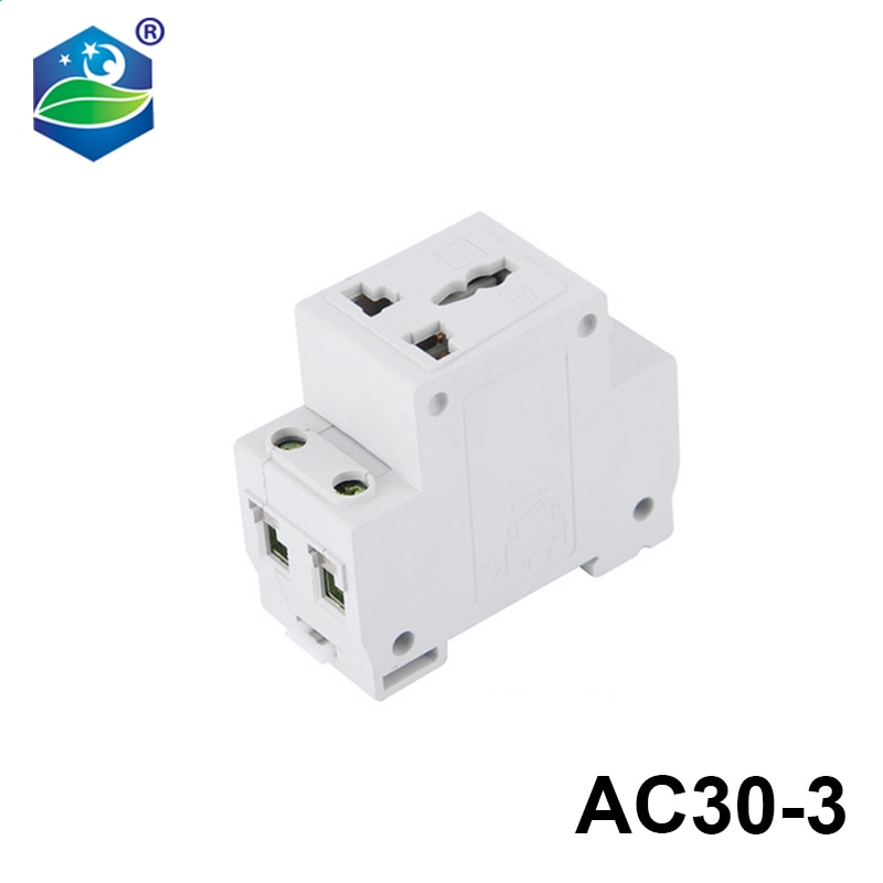 AC30-3 16A Mult-Functie Modulaire Socket Stopcontact 2P + N Din Rail Socket
