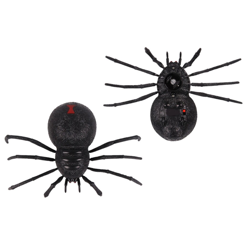 Télécommande araignée effrayant loup araignée Robot Halloween réaliste nouveauté blague jouets RC tarentule araignée pour enfants