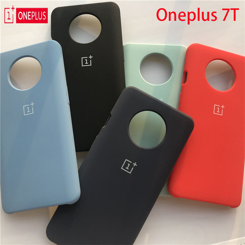 Funda Oneplus 7T de lujo de de silicona líquida protección suave Oneplus 7 Pro Funda Oneplus 7 Funda a prueba de golpes Funda