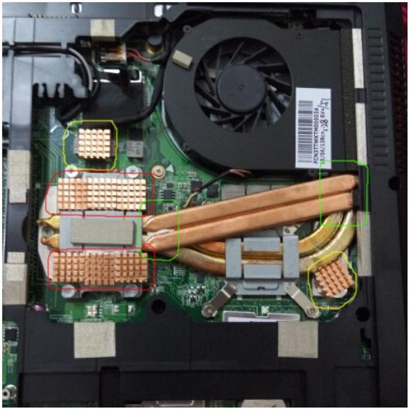 1 stk / mye  yt233 flatt kobbervarmerør 150*8*3mm bærbar datamaskin cpu gpu skjermkort kjøleribbe diy oblate rør heatpipebrass heatsink