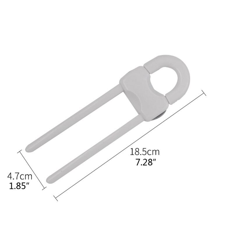 2 Pack Child Safety Sliding Cabinet Locks Baby U Shape Sliding Safety Latch Lock Cabinet Locks