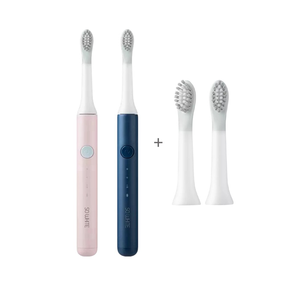 Xiaomi Best Seller Soocas So White EX3 Soocas Pinjing EX3 Sonic Electric Toothbrushes Xiaomi Tooth Brush Xiomi Toothbrush Adult: Blue Pink 2 Heads
