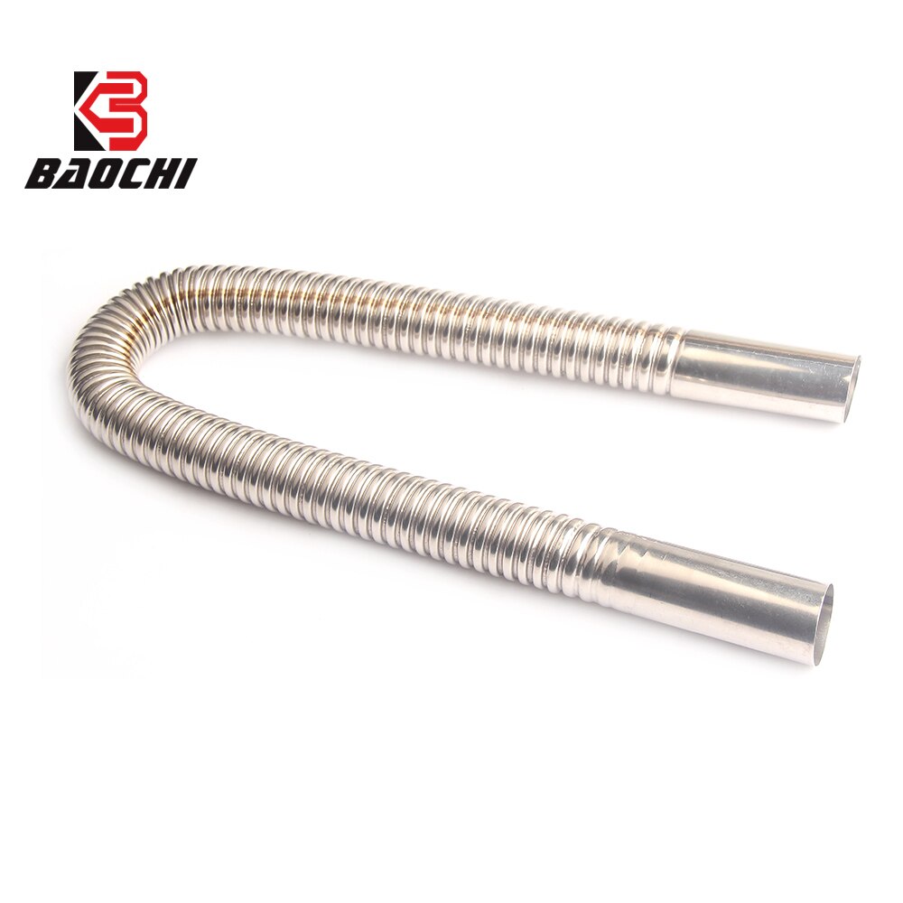 Air Parking Heater Stainless Steel Exhaust Pipe Round Tube 60CM Gas Vent For Exhaust Parking Air Diesel Heater