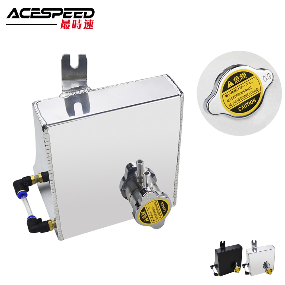 De aluminio de refrigerante de desbordamiento de tanque de depósito Kit para Nissan 89-94 240SX S13 SR20DET KA24DE KA24E KA24