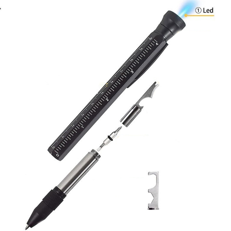 12-in-1-Multitool-Stift-Gadgets, 12-in-1-Multifunktions-Kugelschreiber für Männer D5QC