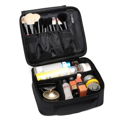 PU Cosmetische Tas Reizen Dames Professionele Make-Up Tas Vrouwen Grote capaciteit Canvas Leer Materiaal Vrouwelijke Organiseren Make-Up Case