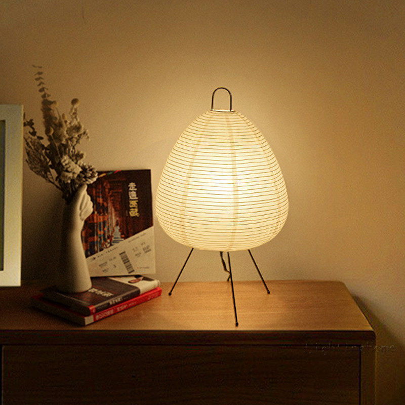 Nogy Noguchi Stijl Lamp Rijstpapier Vloerlamp Retro Creatieve Bedlamp Geschikt Voor Decoratie Van Studie/Slaapkamer/Woonkamer