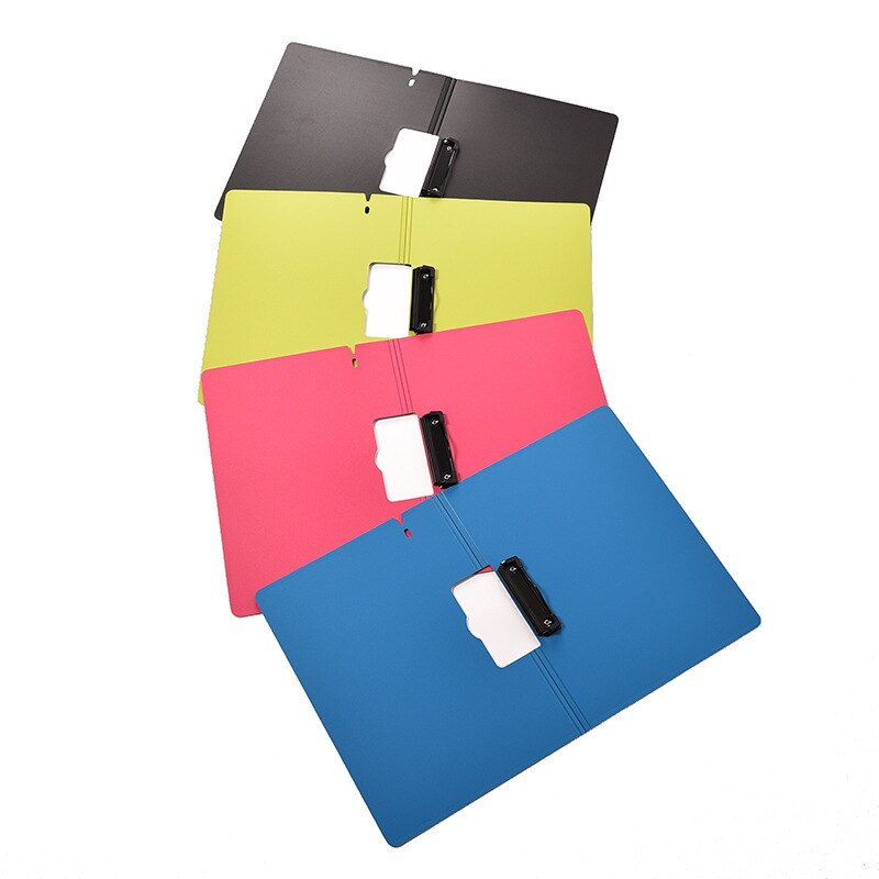 Simple office writing board clip multi-function folder can turn pages plastic board clip office data folder office supplies
