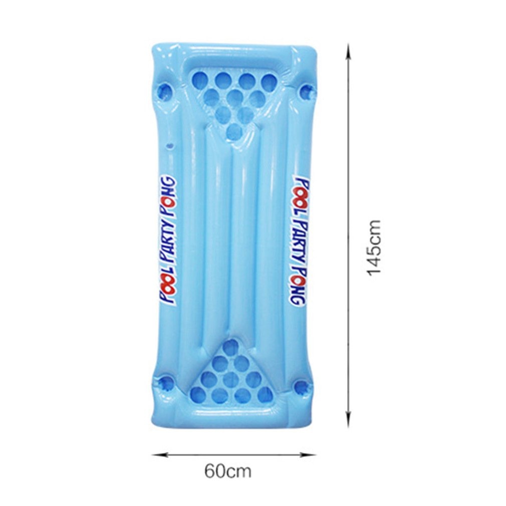 Gonflable bière Pong flotte Table piscine radeau salon PVC flottant radeau avec 24 porte-gobelets pour piscine partie jeu eau jouet