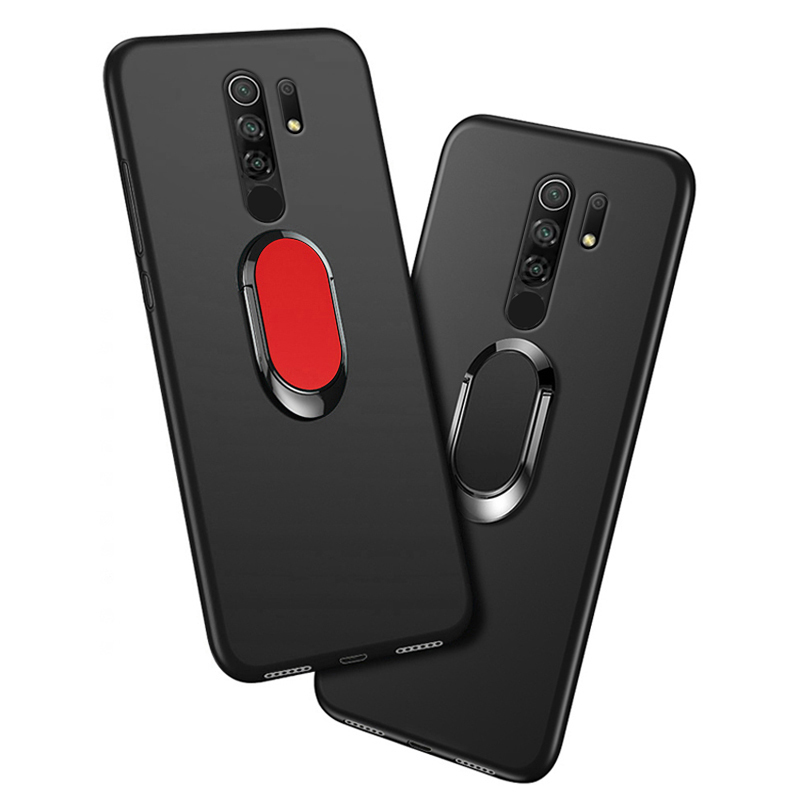 Telefon Fall Redmi 9 4GB 64GB / 128GB Abdeckung Luxus M2004J19AG M2004J19G 6,53 Zoll Weichen Schwarz Kunststoff funda für Xiaomi Redmi 9