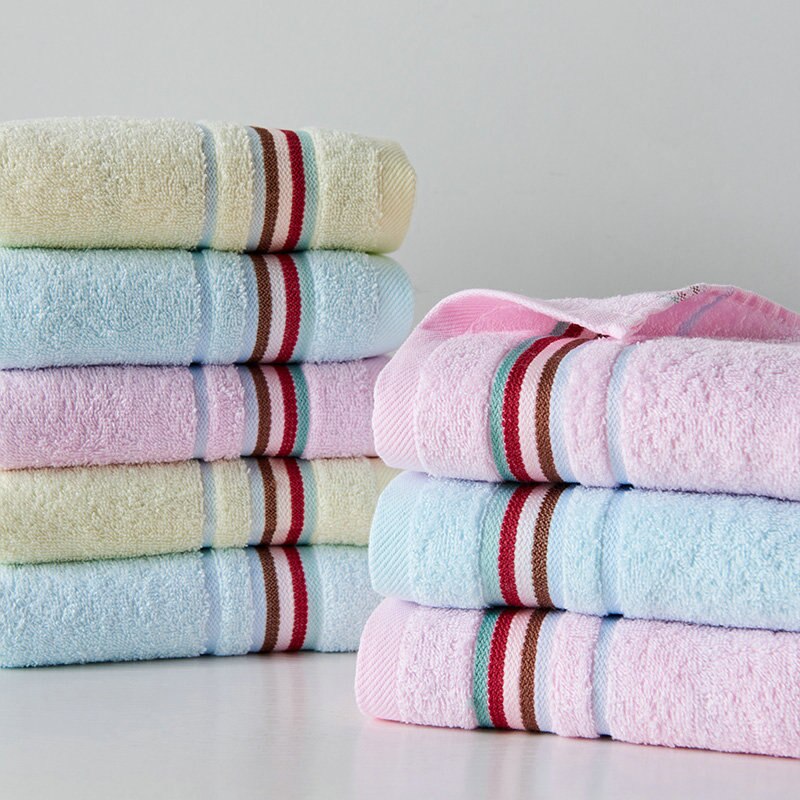 Face Towel Bathroom Super Absorbent Luxury Soft Cotton Towels Hand Towel 33x72cm Stripe Style 100% Cotton MJ-1098