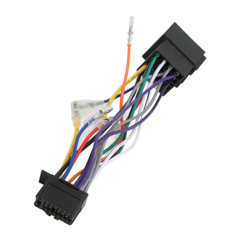 Radio ISO Connector ISO Radio Wiring Harness Thermal Resistant 16Pin Replacement for Mitsubishi for Auto