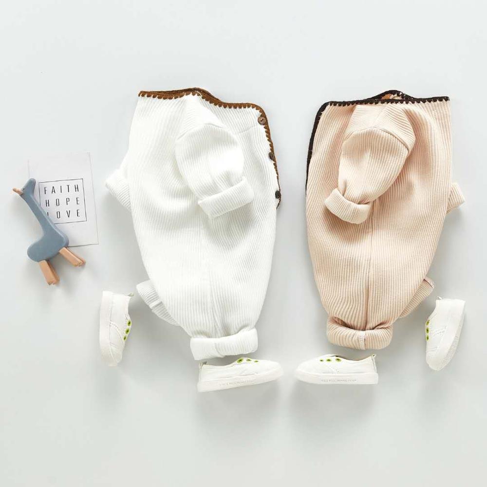 2020 primavera e outono coreano bebês e crianças bonito e delicado de malha de uma peça macacão meninos e meninas suave confortável