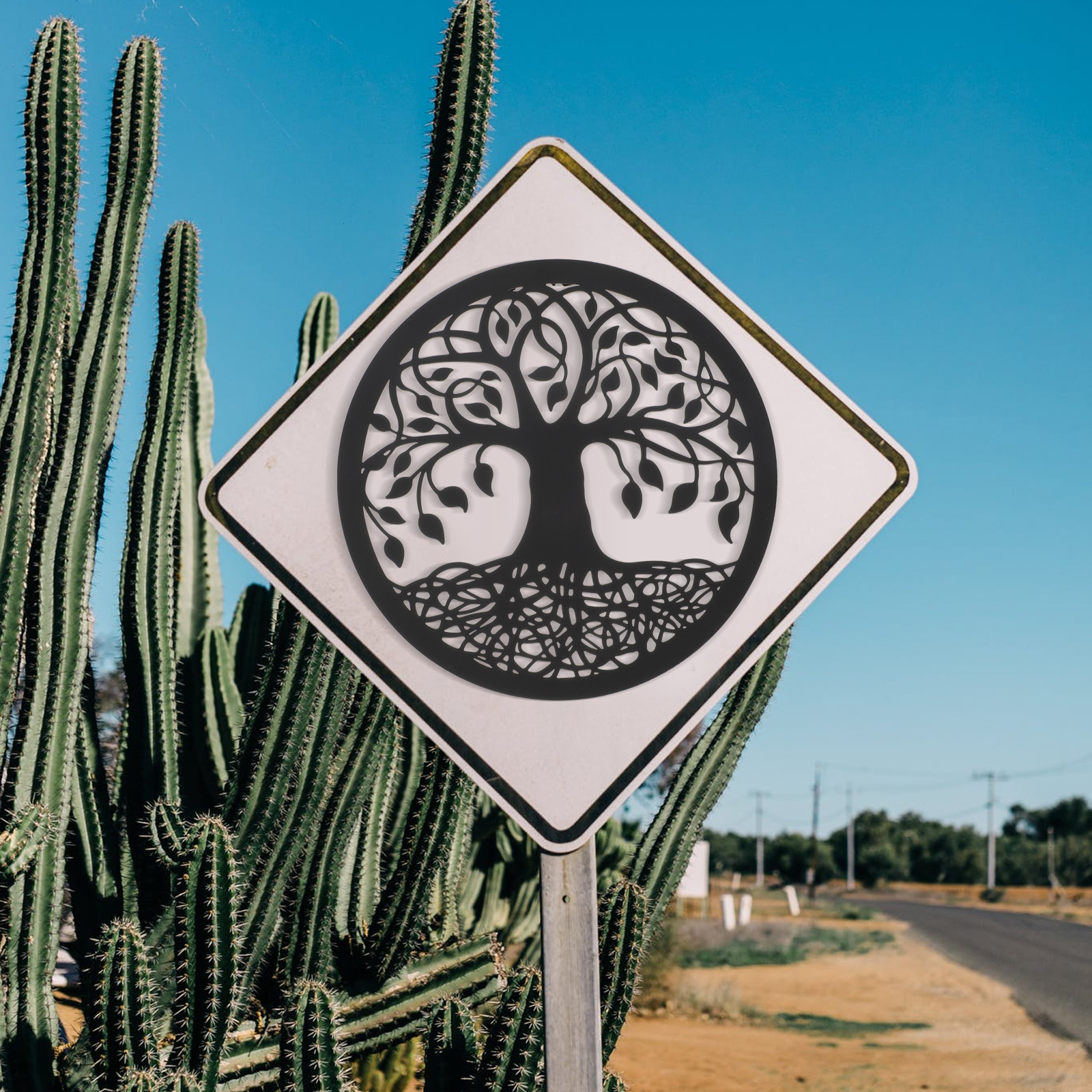 Iron Silhouette Wall Decor Hanging Iron Craft Wall Decor for Home Garden Yard